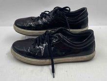 Load image into Gallery viewer, Authentic Salvatore Ferragamo Mens Black Leather Lace-Up Sneakers Shoes Sz 8 EE
