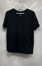 Load image into Gallery viewer, Lacoste Mens Black Cotton Short Sleeve V-Neck Pullover T-Shirt Size Medium
