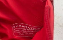 Load image into Gallery viewer, Givenchy Parfums Womens Red Faux Leather Charm Zip Top Makeup Bag Wallet
