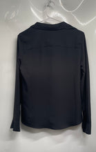 Load image into Gallery viewer, H&amp;M Womens Black Long Sleeve Collared Button-Up Shirt Size XS
