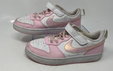 Load image into Gallery viewer, Nike Kids Court Borough Low Recraft DV5458-105 Pink White Sneakers Shoes Size 1Y
