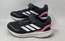 Load image into Gallery viewer, Adidas Kids Runfalcon 5 EL C JQ8669 Gray Pink Round Toe Running Shoes Size 3
