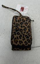 Load image into Gallery viewer, Nine West Womens Black Leopard Print Wristlet Cell Phone Wallet With Tag
