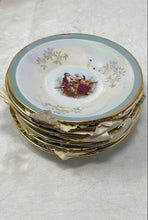 Load image into Gallery viewer, White And Gold Japan Design Engraved 12-Piece Tea Cups &amp; Saucers Set With Box
