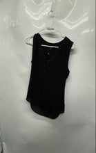 Load image into Gallery viewer, Express Womens Black Sleeveless V-Neck Snap Front Blouse Top Size Small
