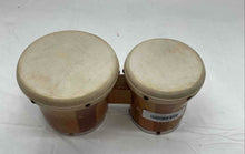 Load image into Gallery viewer, Antique Brown Wooden Open Bottom Afro Cuban Percussion Instrument Bongos Drums
