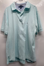 Load image into Gallery viewer, Tommy Hilfiger Mens Blue Cotton Short Sleeve Collared Polo Shirt Size L
