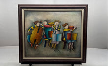 Load image into Gallery viewer, Children Orchestra Playing The Band Framed Art Painting Signed By J. Roybal
