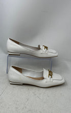 Load image into Gallery viewer, Franco Sarto Womens Tiari2 White Gold Square Toe Slip-On Loafer Shoes Size 7.5M
