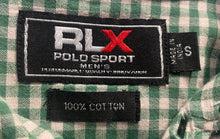 Load image into Gallery viewer, Ralph Lauren RLX Mens Green Gingham Cotton Long Sleeve Button-Up Shirt Size S
