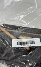 Load image into Gallery viewer, Calvin Klein Womens Brown Signature Print Zipper Wristlet Wallet
