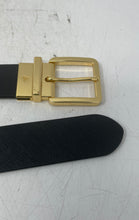 Load image into Gallery viewer, Lauren Ralph Lauren Mens Black Gold-Tone Buckle Adjustable Dress Belt
