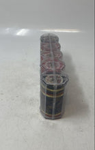Load image into Gallery viewer, Multicolor Striped Plastic Professional Casino Poker Game Chips In Case
