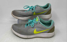 Load image into Gallery viewer, Nike Womens Revolution 3 819303-005 Gray Green Lace-Up Sneaker Shoes Size 8
