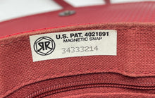 Load image into Gallery viewer, Liz Claiborne Womens Red Geometric Inner Pocket Adjustable Strap Crossbody Bag
