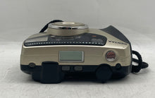 Load image into Gallery viewer, Pentax IQZoom 105G Gold-Tone Point &amp; Shoot Film Camera Not Tested
