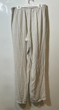 Load image into Gallery viewer, Divided By H&amp;M Womens Beige Pleated Front Drawstring Wide-Leg Pants Size Small
