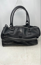 Load image into Gallery viewer, Guess Los Angeles Womens Black Silver Double Handles Pockets Travel Duffle Bag
