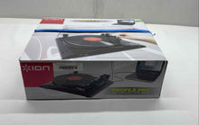 Load image into Gallery viewer, Ion Black Profile Pro USB Turntable Home Stereo System With Input Not Tested
