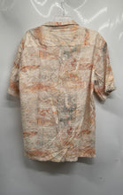 Load image into Gallery viewer, Zara Mens Multicolor Printed Short Sleeve Collared Button-Up Shirt Size L
