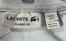 Load image into Gallery viewer, Lacoste Mens Blue Classic Fit Spread Collar Short Sleeve Polo Shirt Size Large
