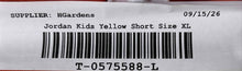 Load image into Gallery viewer, Jordan Kids Yellow Elastic Waist Pockets Stretch Athletic Shorts Sz XL 18-15 Yrs
