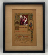 Load image into Gallery viewer, Vintage Pope Pius XII Papal Blessing Apostolic Indulgence Framed Art Print
