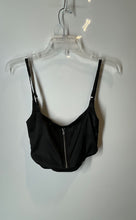 Load image into Gallery viewer, Tic Toc Girls Black Sleeveless Back Zip Lined Cropped Top Size M With Tag
