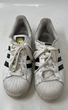 Load image into Gallery viewer, Adidas Womens Superstar White Lace-Up Sneaker Shoes Size 7 Little Damage Inside
