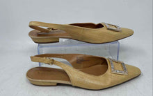 Load image into Gallery viewer, Kensie Womens Poppi Beige Pointed Toe Buckle Slingback Flats Size 8M
