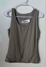 Load image into Gallery viewer, Tahari Womens Light Gray Sleeveless Scoop Neck Pullover Tank Top Size Small
