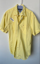 Load image into Gallery viewer, Tommy Hilfiger Mens Yellow Cotton Short Sleeve Classic Fit Button-Up Shirt Sz XL
