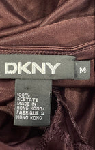 Load image into Gallery viewer, DKNY Womens Burgundy Sleeveless Twisted Front V-Neck Pullover Blouse Top Size M
