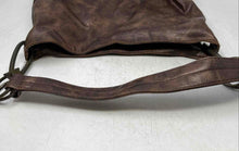 Load image into Gallery viewer, Braciano Womens Brown Leather Inner Pockets Bottom Studs Shoulder Handbag
