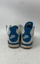 Load image into Gallery viewer, Nike Boys Air Jordan 4 HF4281-141 White Blue Sneakers Shoes Size 6Y No Laces
