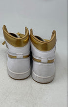 Load image into Gallery viewer, Nike Womens Jordan 1 Retro High OG White Golden Lace-Up Sneaker Shoes Size 8.5
