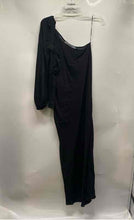 Load image into Gallery viewer, Zara Womens Black Long Sleeve One Shoulder Casual Maxi Dress Size Large
