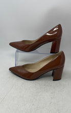 Load image into Gallery viewer, Marc Fisher Womens Caitlin Brown Pointed Toe Slip-On Block Pump Heels Size 8.5M
