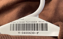 Load image into Gallery viewer, Zara Womens Brown Knitted Long Sleeve Turtleneck Pullover Sweater Size M
