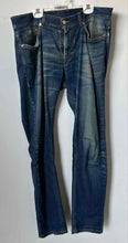 Load image into Gallery viewer, Harmont &amp; Blaine Mens Blue Medium Wash Pockets Denim Straight Leg Jeans Size 34
