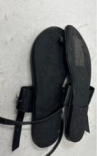 Load image into Gallery viewer, Calvin Klein Womens Roxie Black Toe Ring Buckle Flat Thong Sandals Size 5.5M
