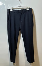Load image into Gallery viewer, Perry Ellis Portfolio Mens Navy Blue Slash Pockets Belt Loops Dress Pants 30X30

