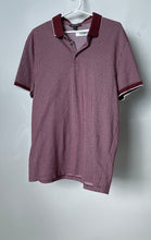 Load image into Gallery viewer, Express Mens Red Printed Short Sleeve Collared Regular Fit Polo Shirt Size Large
