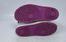 Load image into Gallery viewer, Nike Girls Court Borough Mid 2 White Purple Hook &amp; Loop Sneaker Shoes Size 13C
