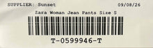 Load image into Gallery viewer, Zara Womens Blue Cotton Denim Light Wash Five-Pocket Wide-Leg Jeans Size 4
