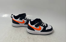 Load image into Gallery viewer, Nike Baby Court Borough Low 2 White Black Hook &amp; Loop Sneaker Shoes Size 6C
