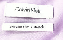 Load image into Gallery viewer, Calvin Klein Mens Purple Long Sleeve Extreme Slim Stretch Dress Shirt Size M

