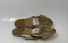 Load image into Gallery viewer, Charles David Womens Champagne Metallic Tone Slip-On Slide Sandals Size 5.5M
