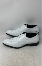 Load image into Gallery viewer, Bolano Mens Bandit White Square Toe Lace-Up Oxford Dress Shoes Size 10
