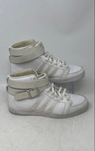Load image into Gallery viewer, Adidas Womens Daily Twist Mid White Leather Buckle Sneaker Shoes Size 7
